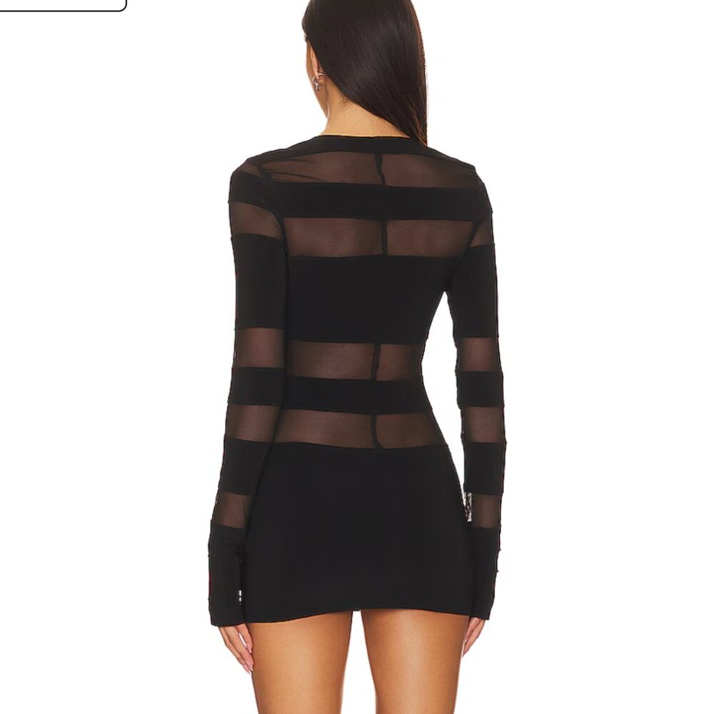 Spliced Long Sleeve Pickleball Dress